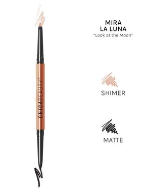 Dual-Ended Eyeliner & Shimmer Pencil - Mira La Luna (Light Peach Shimmer)